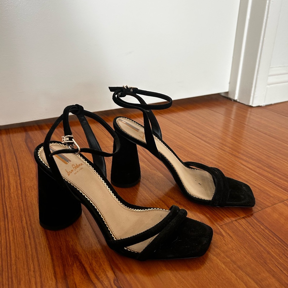 Sam Edelman Black Strappy Heels